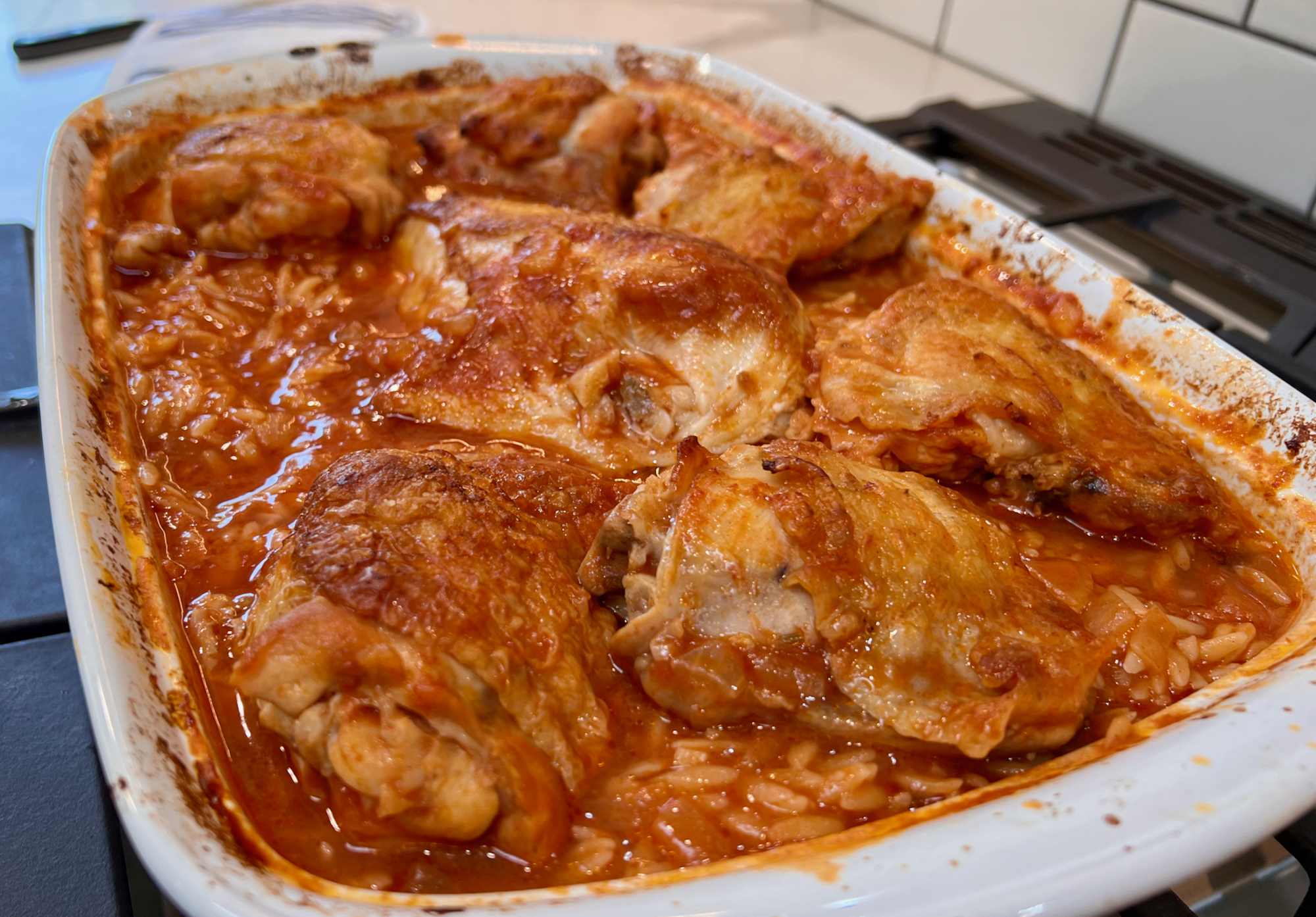 Youvetsi – Greek Chicken with Orzo