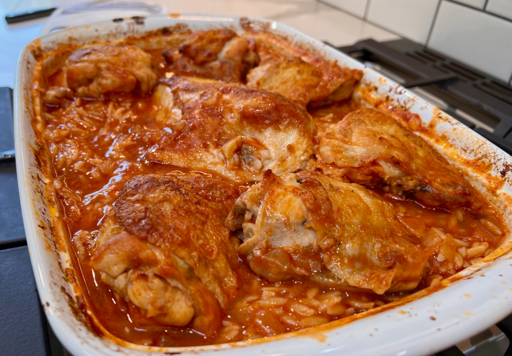 Youvetsi – Braised Chicken with Orzo