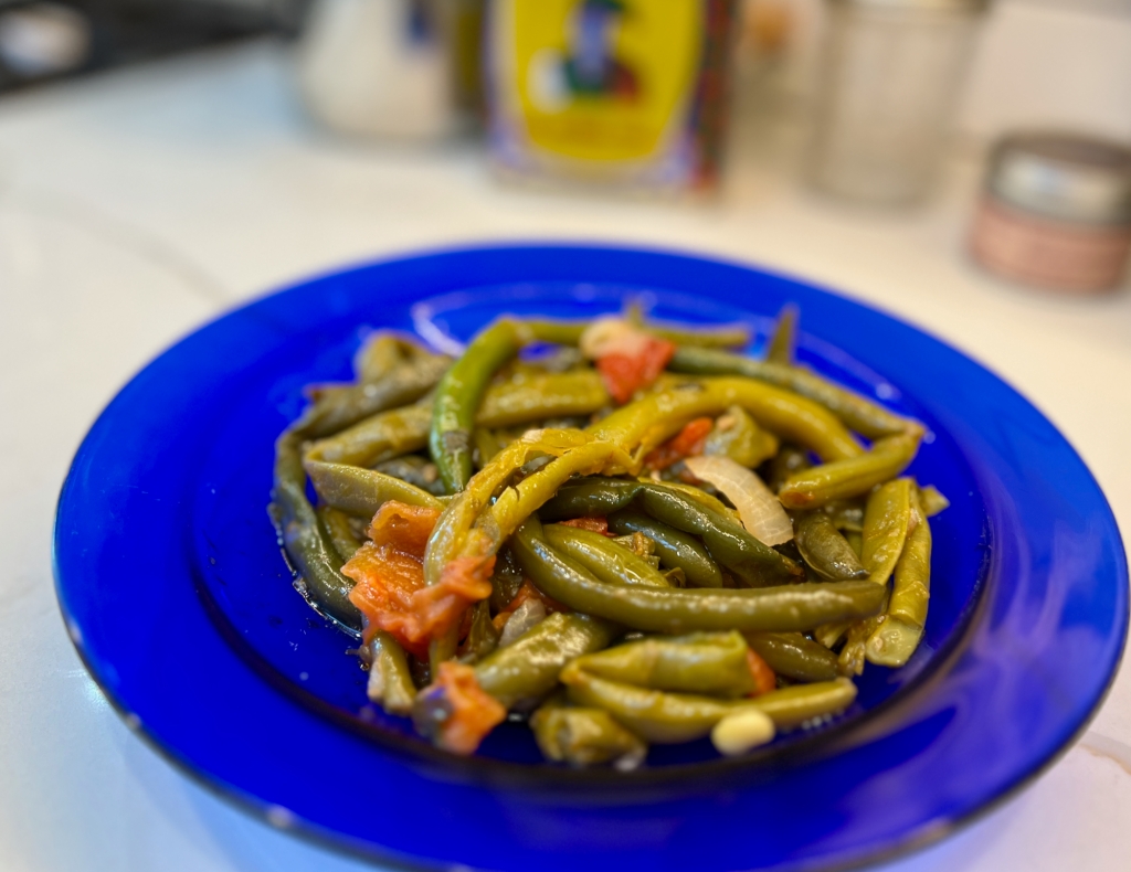 Fasolakia – Greek Braised Green Beans.