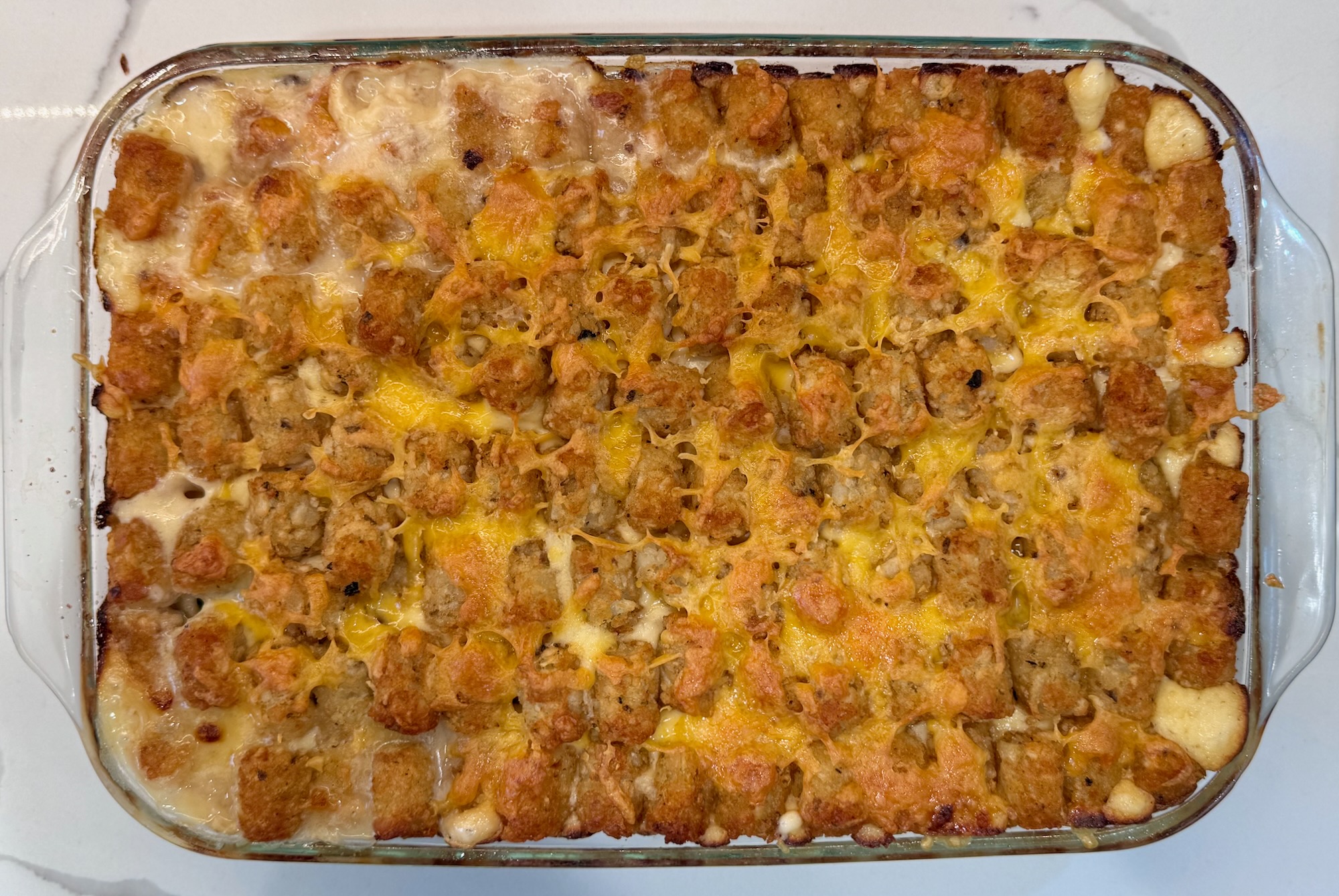 Making Tim Walz’s Turkey Trot Tater Tot Hotdish