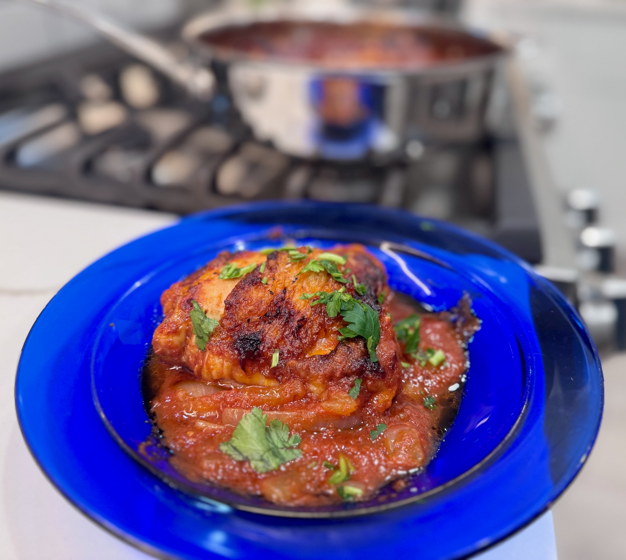 Kotopoulo Yiahni – Greek Braised Chicken