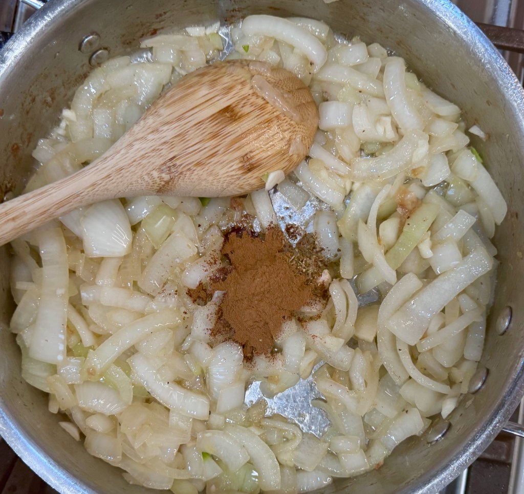 Add cinnamon and some oregano